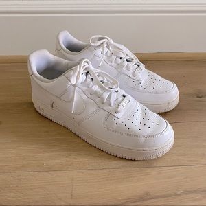 Nike Air Force one white low mens size 10